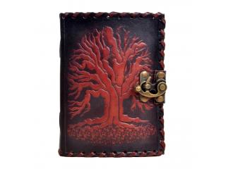 Handmade Genuine Celtic Tree Of Life Leather Journal Antique Diary